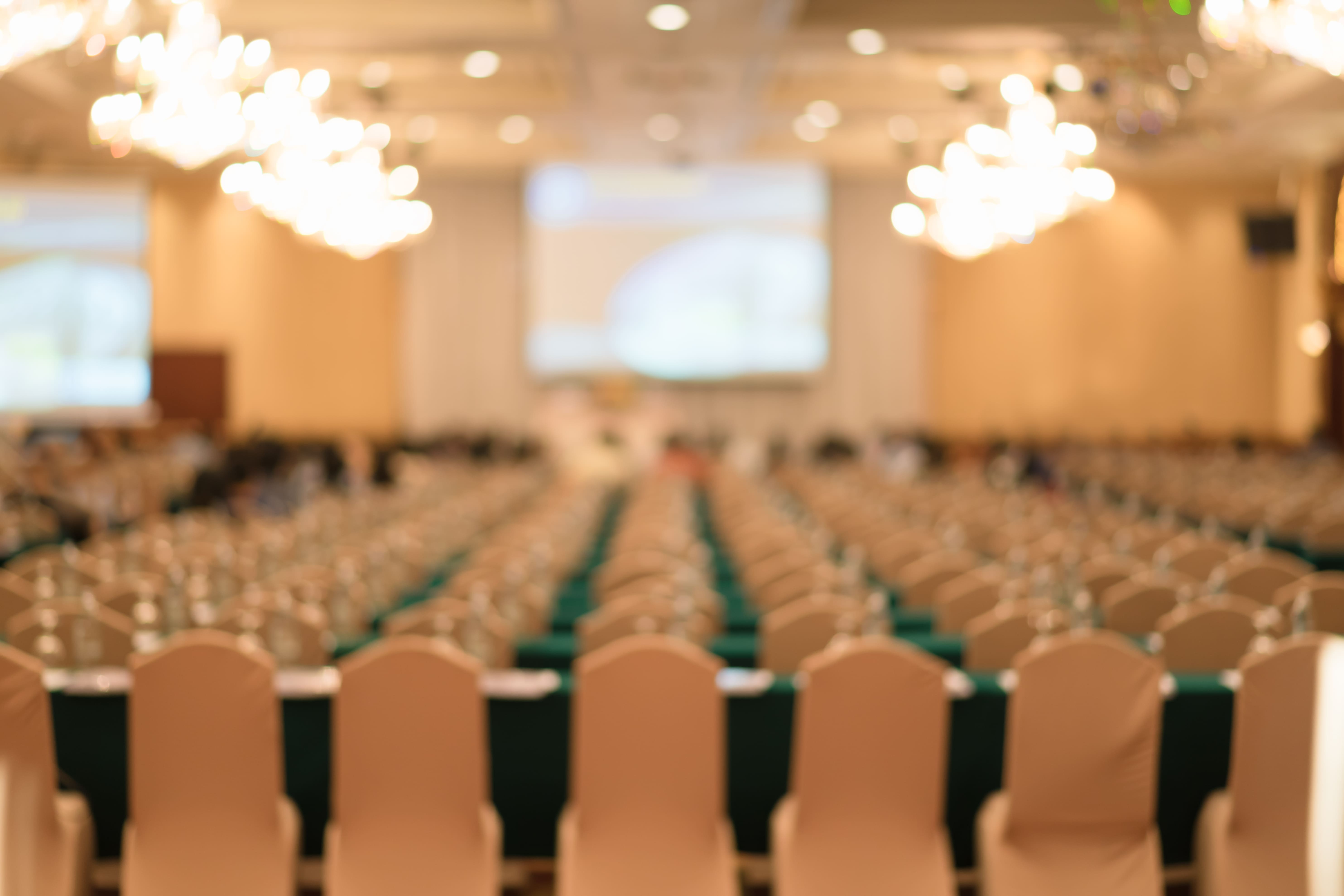 Conferências e eventos corporativos